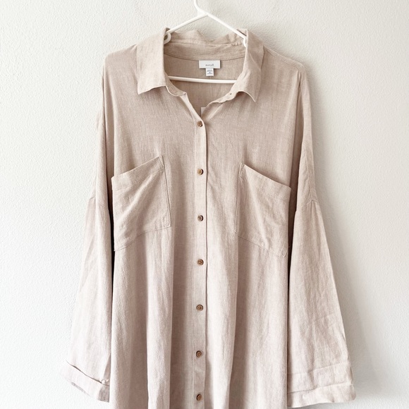 Pure Jill Linen Blend Women’s Size 4X Blouse - Picture 9 of 15